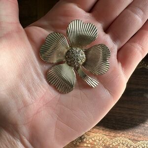 Vintage Four-Leaf Clover Brooch